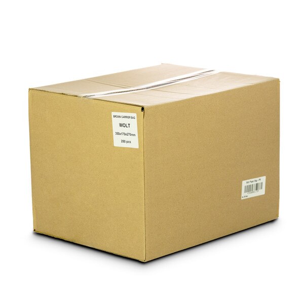 wolt paper bag stock box